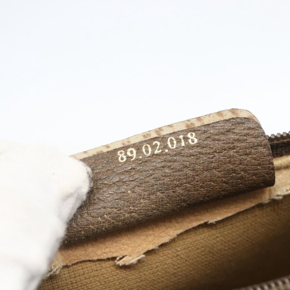 Authentic GUCCI GG Supreme Web Sherry Line Bag PVC Beige Gold 89 02 018 - Picture 4 of 16